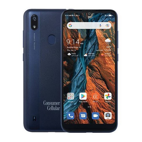 Consumer Cellular Motorola Moto G Play 2023 (32GB) - Navy Blue