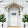 Lirago White Primed Fiberglass Front Doors With Glass 36  inch  x 80  inch  Left Hand Inswing with 4 9/16 inch  Vinyl Frame - 2 of 4
