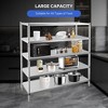 Stainless Steel Shelves,47x18x72 in Storage Shelf 5-Tier Heavy Duty Storage Rack - 4 of 4