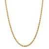 Black Bow Jewelry 4.5mm, 14k Yellow Gold, Diamond Cut Solid Rope Chain Necklace - 3 of 4