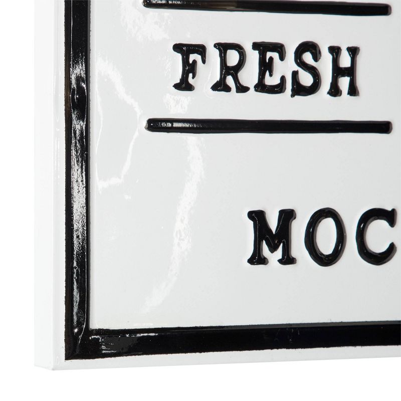 Farmhouse Metal Words and text Wall Decor White/Silver - Olivia &#38; May, 3 of 5