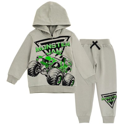 Monster Jam Boys' Grave Digger Monster Truck Shirt And Pants Pajama Set :  Target