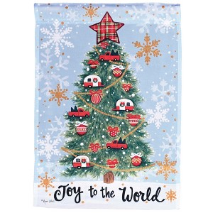 Dicksons Magnolia Garden Outdoor Flag Decoration For Garden, Yard, Or Walkway Standard 13 x 18, Weather Resistant Polyester, Camper Joy to the World - 1 of 2