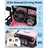 24V Ride on Car for Kids, 2-Seater Electric Truck with Parent Remote Control, 4 Max MPH, LED Lights & Music, Black - 2 of 4