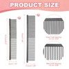 Unique Bargains Stainless Steel Rounded Teeth Grooming Tool Pet Combs 2 Pcs - 2 of 4
