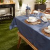 Design Imports  French Blue Tonal Lattice Print Outdoor Tablecloth 60X120 - 4 of 4