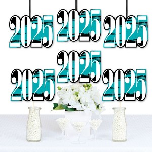 Big Dot of Happiness 2025 Teal Graduation Decorations - DIY Party Essentials - Set of 20 - 1 of 4