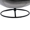 Okak Velvet Accent Chair with Ottoman,Modern Mid-Century Style Armless Living Room Chair,Soft Comfy Sitting Chair for TV Watching,Gaming - 4 of 4