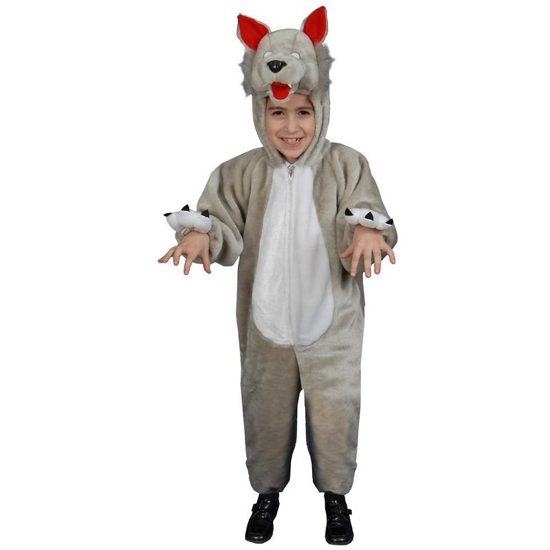 Dress Up America Wolf Costume For Kids, 1 of 2