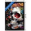 Trends International r3darch0n - Bloom of the Departed Skull Framed Wall Poster Prints - 3 of 4