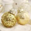 25 Pcs Christmas Tree Ornament Balls, 2.4" Clear Shatterproof Plastic Christmas Decoration Balls, PET Painted for Christmas Tree, Party, Wedding - 4 of 4