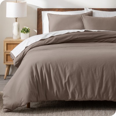 Cotton Flannel Duvet Cover & Sham Set by Bare Home