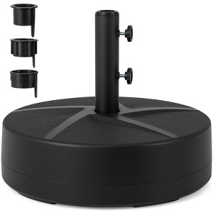 Tangkula 20" Outdoor Umbrella Base Patio Umbrella Weighted Base w/3 Adapters fit 1.89"/1.5"/1.42" Poles - 1 of 4