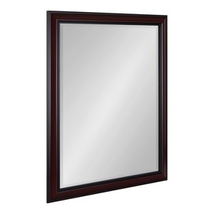 Kate and Laurel Dalat Plastic Rectangle Mirror, 26x32, Cherry - 1 of 4