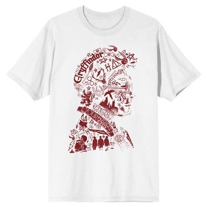 Harry Potter Icons Harry Silhouette Men's White T-shirt - 1 of 1