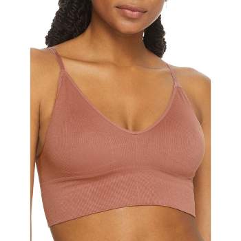 JUST MY SIZE Hanes Women's Seamless Bralette, Pure Comfort Light Support  Pullover Bra, Plus Sizes