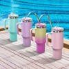 Hyleory Stylish 40oz Stainless Steel Water Tumbler with Leak-Proof Lid & Straw - Your Hydration Hero - 3 of 4