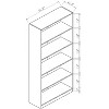 NicBex Modern Bookcase with Open Storage and 2 Doors for Office and Living Rooms Easy Assambly - 3 of 3