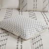 Gracie Mills Trujillo 3-Piece Embroidered Stripes Cotton Jacquard Comforter Set - 3 of 4