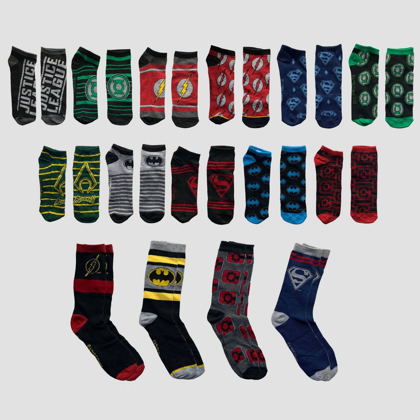 Men's DC Comics 15 Days of Socks Advent Calendar - Assorted Colors One Size - image 1 of 4