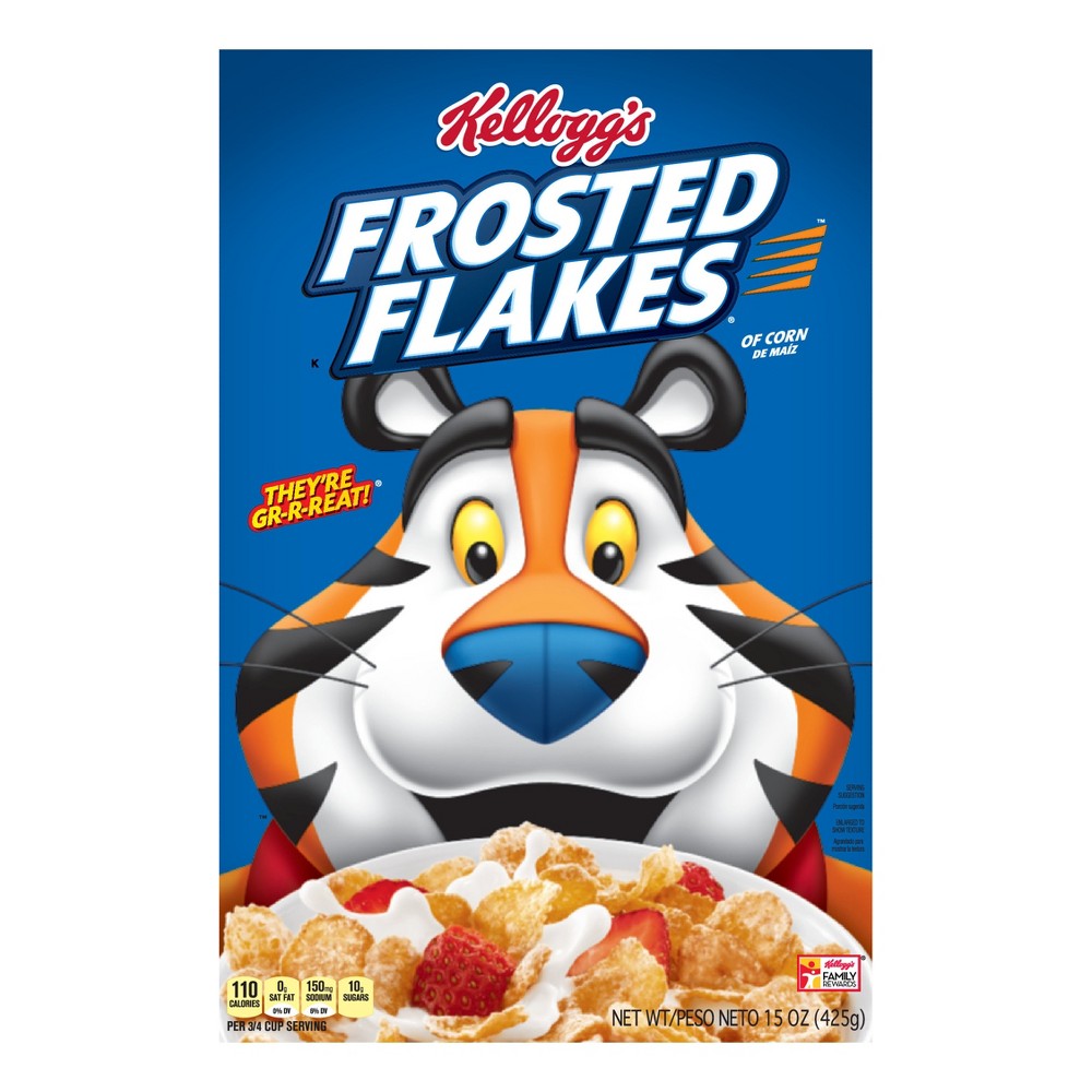 UPC 038000596551 product image for Frosted Flakes Breakfast Cereal - 15oz - Kellogg's | upcitemdb.com