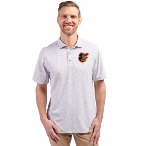 Baltimore Orioles Cutter & Buck Virtue Eco Pique Botanical Print Recycled Mens Polo - 1 of 1