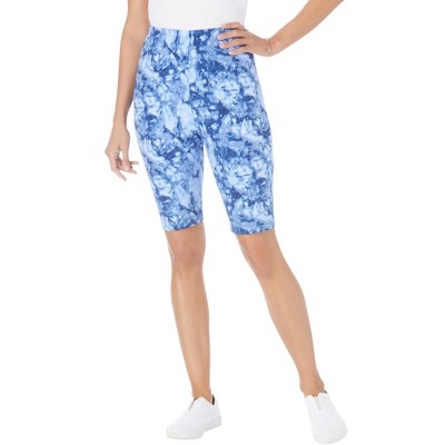 Woman Within Plus Size Stretch Cotton Bike Short
