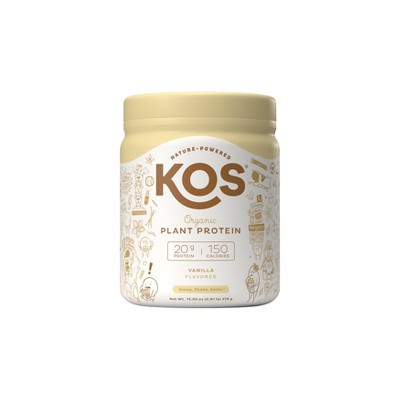 KOS Organic Vegan Protein Powder - Vanilla - 13.05oz