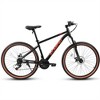 YONWAY 24 Inch Mountain Bike for Teenagers, High Carbon Steel Frame, Disc Brakes, Durable Design for School Commuting - 2 of 4