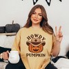 Simply Sage Market Women's Howdy Pumpkin Hat Short Sleeve Garment Dyed Tee - 2 of 2