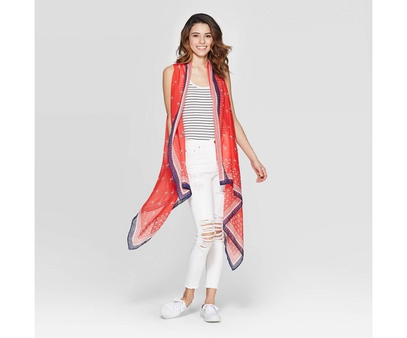 Women's Collection XIIX Americana Layering Vest - Red