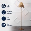 JONATHAN Y Tybee Traditional Coastal Rattan Scalloped LED Floor Lamp - 4 of 4