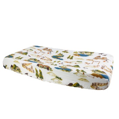Bebe au Lait Muslin Changing Pad Cover - Wyoming