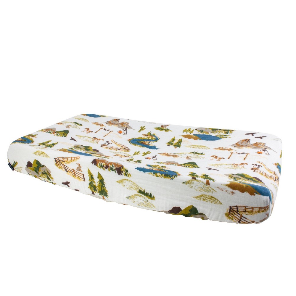Photos - Changing Table Bebe au Lait Muslin Changing Pad Cover - Wyoming