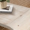 Sapphtopaz Farmhouse Coffee Table for Living Room, Vintage Center Table, Modern Living Room Table with Art Deco Curved Design - 4 of 4