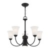 Livex Lighting Ridgedale 5 - Light Chandelier in  Black - 4 of 4