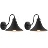 Graylyn Outdoor Wall Sconce Lights (Set of 2) - Black - Safavieh. - image 2 of 4