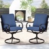EROMMY Patio Swivel Chair Set Of 2, Outdoor Dining Chairs With Cushions, 360° Swivel Rocker Patio Chairs For Porch, Deck, And Garden - 2 of 4