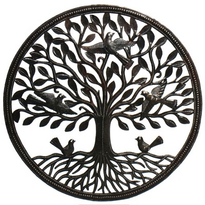 Slickblue Unique Steel Metal Wall Art, 23" Handcrafted Decor for Indoor/Outdoor Use
