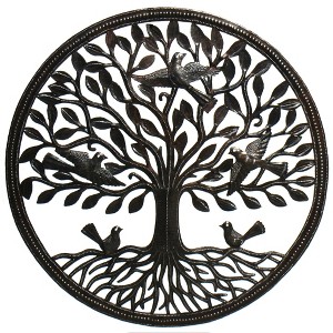 Slickblue Unique Steel Metal Wall Art, 23" Handcrafted Decor for Indoor/Outdoor Use - 1 of 3