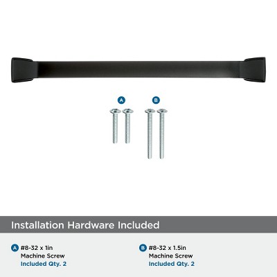 6-5/16 Inch Black Bronze Traditional Cabinet Pull