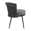 Lyngins 2-Pack Modern Outdoor Dining Chairs – Dark Gray Rope + 3.74" Thick Water-Resistant Cushions, Patio Accent Chair for DiningBalcony - 3 of 4