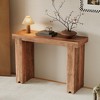 VYNXARIA Console Table,Farmhouse Mango Wood Entryway Table,45-Inch Thickened Sofa Table,Minimalist Narrow Console Table,Honey - 2 of 4