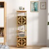 Tall Large Storage Cabinet With Open Compartments And 2 Cabinets With Doors, Floor Standing Cabinet For Home Office Kitchen Bathroom Living Room - 4 of 4