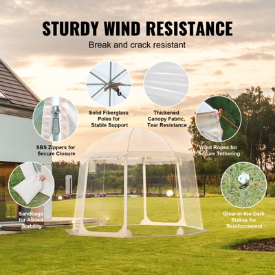 Large Clear PVC Instant Pop-Up Sports Tent Shelter