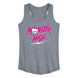 Women's - Monster High - Monster High Lightning Logo Graphic Racerback Tank - 1 of 4