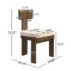 CAVINAS Chenille Living Room Chairs Set of 2,Dining Chairs with Rubber Wood Legs for Dining Room,Kitchen - 3 of 4