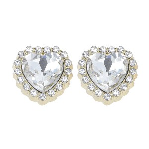 Unique Bargains Heart Rhinestones Candied Haws Shape Shoelace Charms 1 Pair - 1 of 4