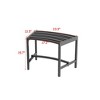 Famapy Black Metal Outdoor Stool - 4 PCS:Weather - Resistant,Curved Seat, Sturdy Frame – Perfect for Patio & Grill Parties - 3 of 4