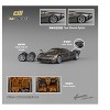 Pagani Huayra Codalunga Gun Metal Gray Metallic with Sunroof and Extra Wheels 1/64 Diecast Model Car by CM Model - 4 of 4